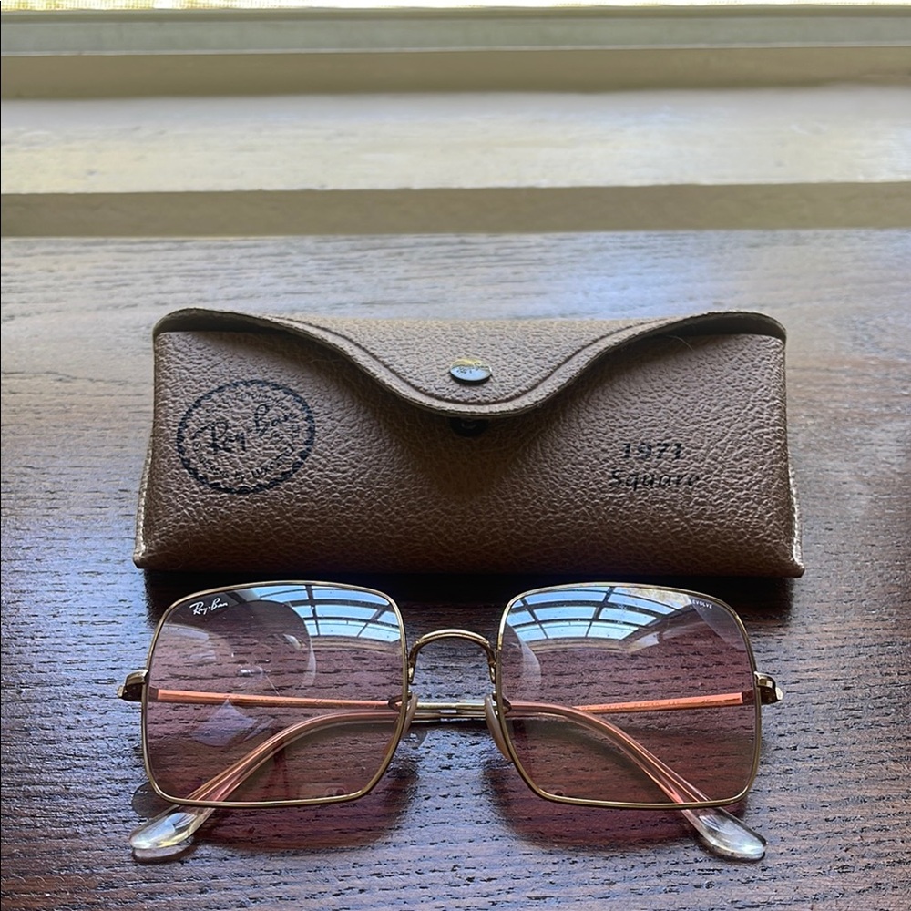Ray-Ban Square Sunglasses with Case